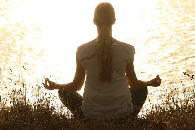 Claire Buck Meditating